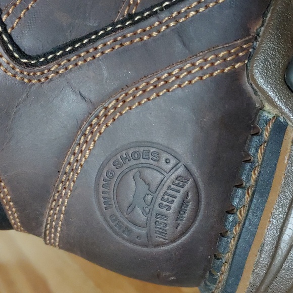 Red Wing Irish Setter Steel Toe Work Boots 6 - Picture 8 of 14